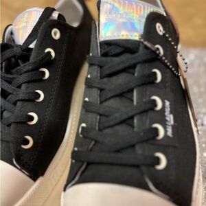 Palladium Women's Black and White Sneakers